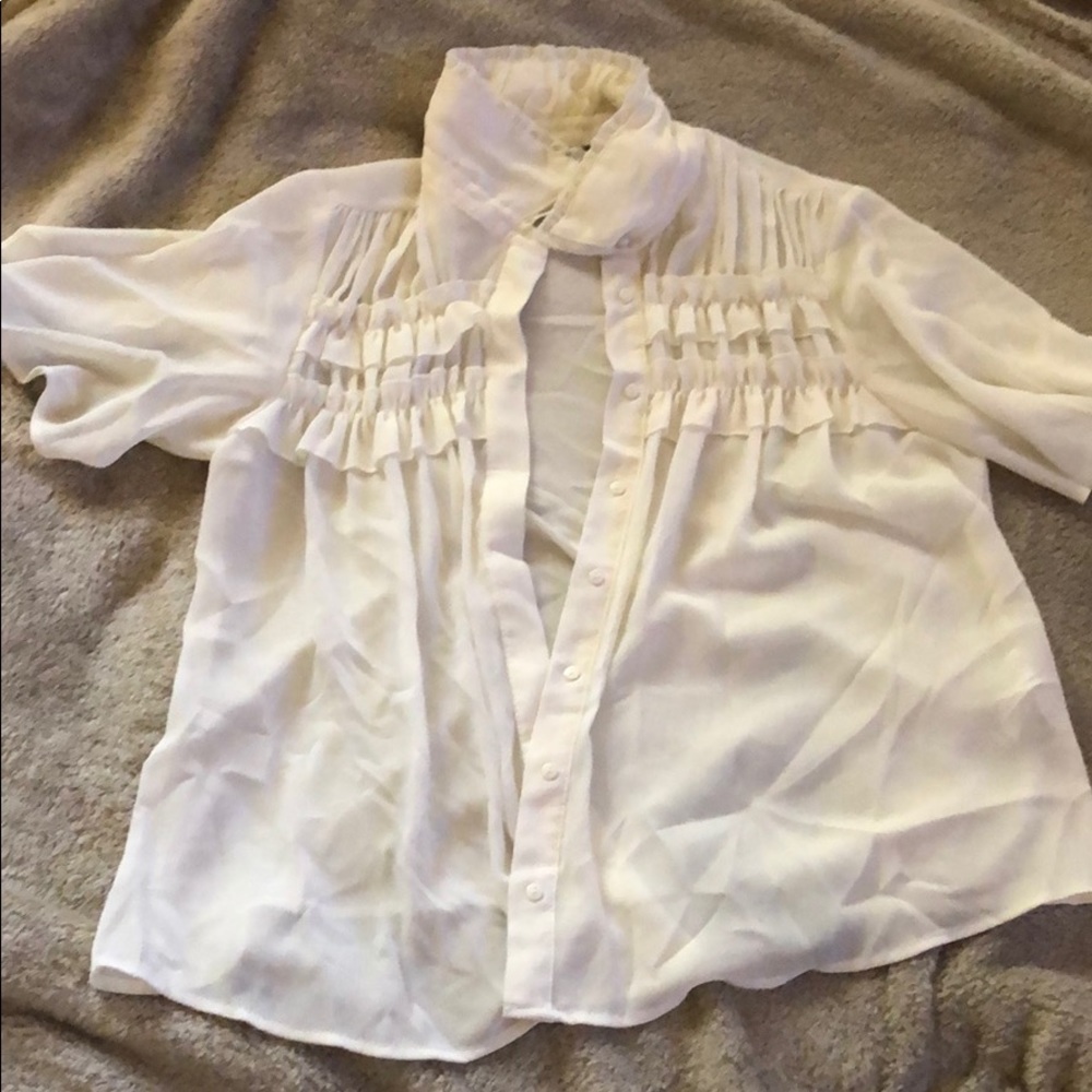 Zara basic white top